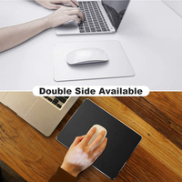 Grand tapis de souris et clavier de jeu 3D XXL en aluminium argenté, extensible et personnalisable, pour bureau d'ordinateur, fabriqué à Dongguan