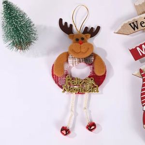 Custom Mini Fabric <b>Christmas</b> Ornaments - Low Moq Reindeer Santa & Snowman Festive Hangings - Product Image 4