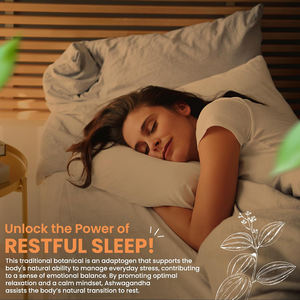 Bandelettes buccales de haute qualité pour le sommeil, à base d'ashwagandha et de L-théanine, ingrédients actifs favorisant l'endormissement et améliorant le sommeil profond. - Product Image 4