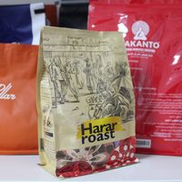 Sacs bleus personnalisés imprimés PE café mat Emballage alimentaire en gros en plastique PET avec fermeture à glissière