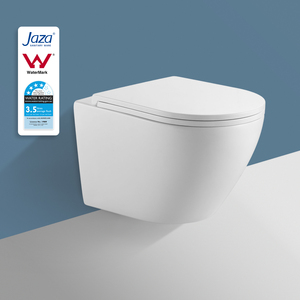 Venta caliente artículos sanitarios WC marca de agua montado en la pared inodoro colgante inodoro cerámica baño pared colgado inodoro para Baño - Product Image 1