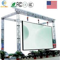 Écran LED couleur P2.5 encastré en métal, étanche IP67, haute luminosité, 1080P, pour affichage vidéo extérieur, panneau publicitaire numérique