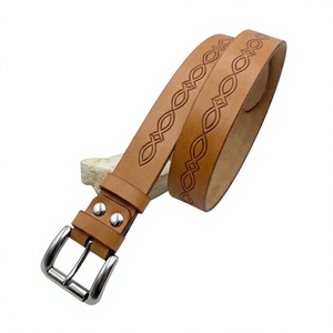 Ceintures pour hommes en cuir de vache véritable tendance, motif crâne, noir uni, boucle carrée en acier personnalisée, style fête, écologiques, imperméables, 3,8 cm - Product Image 6