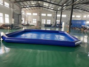 QIQU <span class=keywords><strong>Piscine</strong></span> Gonflable Rectangulaire Portable pour Enfants et Adultes, Centre de Jeux Aquatiques Extérieur Durable et Grande Taille - Product Image 3