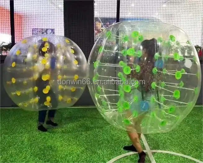 Bola de burbuja transparente para exteriores de alta calidad, Bola de burbuja de parachoques inflable, Bola de parachoques para adultos para fútbol