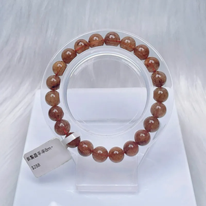 Joyería de moda cobre Oro brasileño pelo natural cristal cuarzo pulsera hombres y mujeres pulseras - Product Image 1