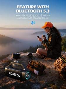 Enceintes <span class=keywords><strong>Bluetooth</strong></span> sans fil en gros 80W, enceinte extérieure puissante avec basses, autonomie de 20H, étanche IPX6, TWS BT5.3 - Product Image 6