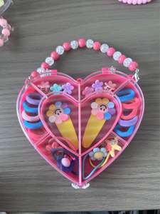 Cuentas de Colores para el Cabello, Lindas Pinzas para el Cabello, Lazos Elásticos para el Cabello, Caja de Regalo para Niñas - Product Image 5