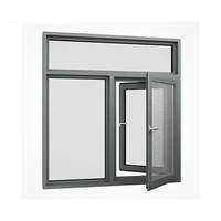 Fenêtre coulissante en aluminium à double rail robuste avec quincaillerie allemande (Siegenia/Hoppe) et rupture de pont thermique