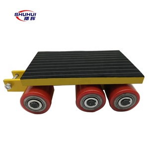 6T 8T 12T Heavy Duty Machine Moving Skate Roller Transport <strong>Cargo</strong> Trolley Material Handing <strong>Cart</strong> - Product Image 2