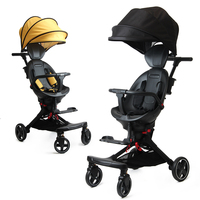 Poussette de bébé pliable, légère et confortable, haut de gamme, avec auvent