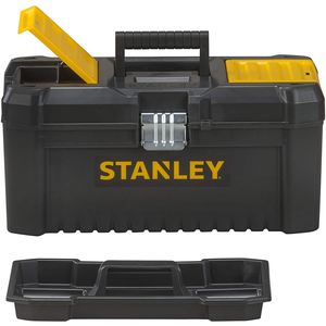 Caja de herramientas de plástico Stanley de 16 pulgadas con bandeja y almacenamiento con cerradura para herramientas y equipos - Product Image 5