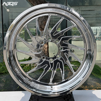Roues NJQS forgées de 20 pouces, chromées, roue simple 20x10