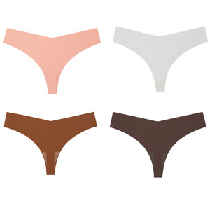 Slip Bikini Donna Senza Cuciture a Vita Bassa in Nylon Confortevole a V per Uso Quotidiano - Product Image 5
