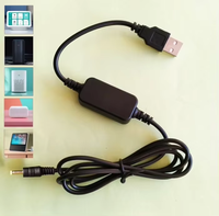Cable de Alimentación Convertidor de Voltaje USB 5V a DC 12V con Material de PVC y Conductor de Cobre Puro para Uso en Computadoras