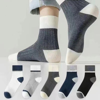 Chaussettes de sport mi-mollet pour hommes, personnalisées, respirantes, absorbantes, déodorantes, à semelle printanière, 100 % coton, séchage rapide, vente en gros