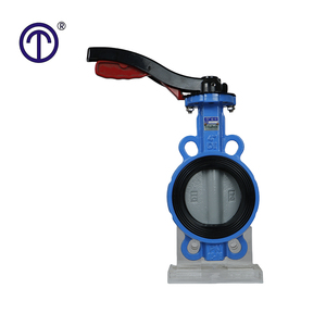 DN80 DN100 dn150 PN16 Wafer xử lý bướm van lót cao su tấm thép không gỉ Van bướm - Product Image 5