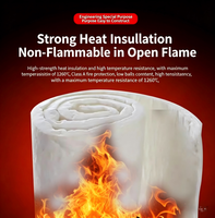 1260 ℃   Couverture en fibre céramique, couverture isolante thermique en silicate d'aluminium pour four, chaudière et équipement haute température