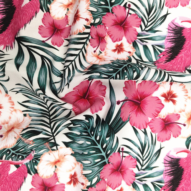 fabric cheetah lilly floral rayon