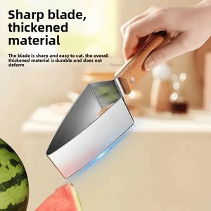 <span class=keywords><strong>Coupe</strong></span>-pastèque multifonctionnel en acier inoxydable, outil de dé<span class=keywords><strong>coupe</strong></span> et de tranchage de fruits, gadget domestique pour découper le cantaloup en dés, couteau à segments rapide - Product Image 3