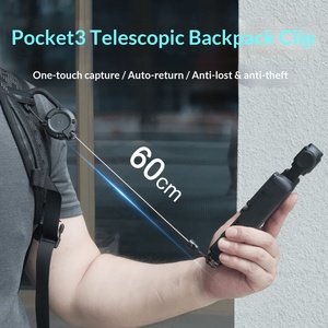 Clip de sac à dos télescopique de 60 cm pour DJI Osmo Pocket 4 3, <span class=keywords><strong>support</strong></span> de caméra rétractable anti-perte pour vlogging, randonnée, prise de vue en extérieur - Product Image 3