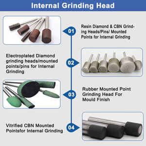 Fabrication de moules Points montés de meulage interne Meulage précis Moule en acier trempé au carbure et point de meulage d'alésage de matrice - Product Image 2