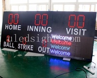 Tableau d'affichage de baseball à LED Tableaux d'affichage électroniques sans fil et étanches pour softball