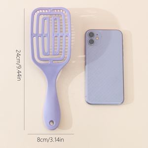 Oem/odm לוגו מותאם אישית שיניים גמישות מעוגל מברשת שיער סלון פרימיום כלי שיער רטוב מברשת מעוף dangling - Product Image 2