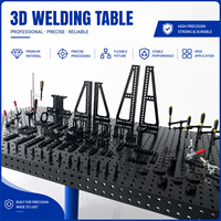 Nouvelle table de travail modulaire 3D pour soudage en acier Q355 avec revêtement en nitride, ouvertures de 16 mm/28 mm, dimensions personnalisables, sans alimentation électrique