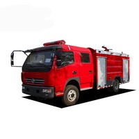 Camion-citerne à eau diesel Dongfeng 4X2, pompe à eau haute pression, débit de 30 L/s, canon à eau de 55 m