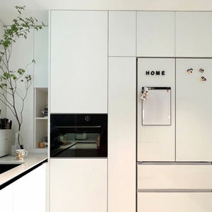 Promotion d'échantillons BAINENG : <span class=keywords><strong>Meuble</strong></span> de cuisine moderne à prix réduit, unité de cuisine complète en acier inoxydable - Product Image 4