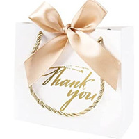 Hochzeit im europäischen Stil Danke Geschenkt üten Bulk-Papiertüten mit Griffen Hochzeit Willkommen geschenkt üten für den Einzelhandel