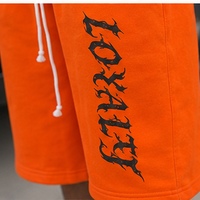 Ensemble sweat-shirt et short personnalisé OEM, style streetwear vintage, décontracté, avec cordon de serrage, sweat-shirt à fermeture éclair et short, ensemble deux pièces pour homme