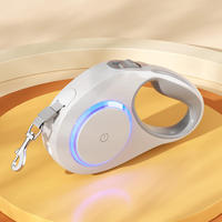Laisse Rétractable pour Chien avec Coque ABS, Lumière LED Réfléchissante, Extension Automatique, Entraînement, Vente en Gros pour Salons de Toilettage pour Animaux