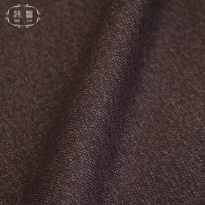 Шерстяная Смесь, Красная вертикальная полоска, лакированная ткань 390 г, средней толщины, модная ткань для костюма из шерсти