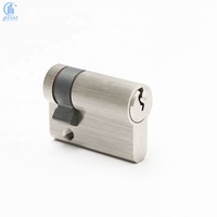 Usine professionnelle en laiton profil européen demi-porte serrure à cylindre 45Mm cylindre de serrure de haute sécurité avec clés