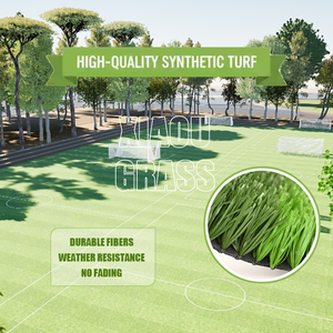 Gazon synthétique de football de 60 mm, tapis de pelouse artificielle pour terrain de football - Product Image 1