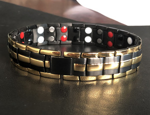 Bracelet magnétique de santé en acier inoxydable pour le sport, vente en gros, bracelets magnétiques pour hommes contre l'arthrite - Product Image 4