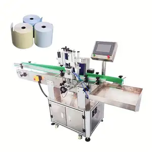 Stainless steel automatic bottle labeling machine label machine semi automatic round bottle