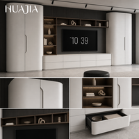 Lemari TV Aluminium Penuh Kustomisasi Seluruh Rumah Tahan Air Anti Karat Ukuran Sesuai Pesanan Desain Modern Minimalis