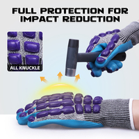 Gants de sécurité XINGYU pour la fabrication métallique, 13 jauges, HPPE, haute résistance aux impacts, revêtement ECO-Latex, anti-coupure, pour mécaniciens industriels