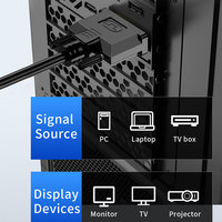 Câble adaptateur HDMI vers DVI 8K, cordon vidéo bidirectionnel 1080P, cuivre étamé plaqué or, câble haute vitesse pour PS5, ordinateur portable, moniteur, téléviseur