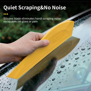 Raschietto Portatile per Vetri <span class=keywords><strong>Auto</strong></span> con Spazzola in Silicone, Non Danneggia la Superficie della Vernice, Lama per Acqua <span class=keywords><strong>Auto</strong></span> - Product Image 3
