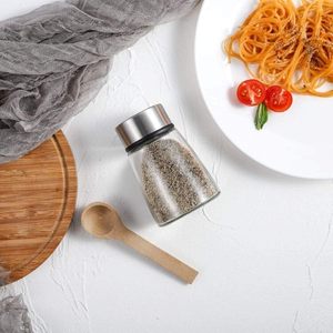 Ustensiles de cuisine : Distributeur d'épices réglable en verre, salière et poivrière pour camping et barbecue - Product Image 4
