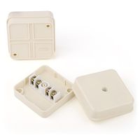 Boîte de jonction carrée en PVC de 4x4 pouces avec couvercle à vis, étanche aux intempéries, pour conduit standard américain
