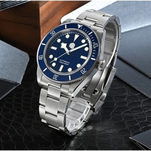 Montre de luxe pour homme San Martin SN0008-G, 40 mm, classique, rétro, plongeur, PT5000, automatique, mécanique, saphir, étanche 200 m - Product Image 4