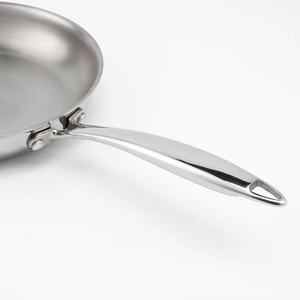 Padella in Acciaio Inox con Fondo Piatto Anticorrosione, Adatta per Fornelli a Gas ed Elettrici, per Cucina Quotidiana Familiare - Product Image 5