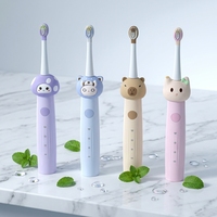 Brosse à dents électrique pour enfants, de qualité professionnelle, mignonne, de dessin animé, sonique intelligente, pour enfants, pour un usage domestique