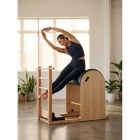 Barril de Pilates de Madera de Roble Industrial para Entrenamiento de Fuerza Funcional, Resistencia Dinámica y Carga Progresiva