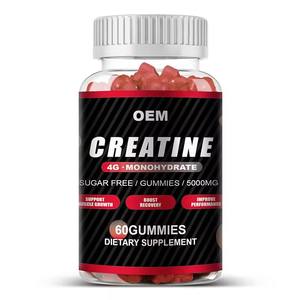 Gomitas de Proteína de 5000mg con Sabor a Fresa, Creatina Monohidratada, Suplemento Pre-Entrenamiento para Adultos, Venta al Por Mayor - Product Image 1
